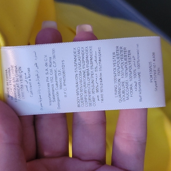 BEBE yellow dress Size Small - Picture 13 of 13